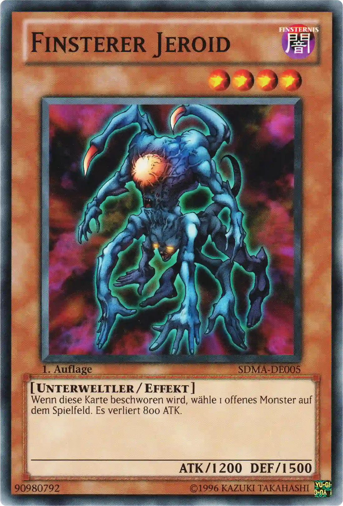 Finsterer Jeroid Yu-Gi-Oh! Karte SDMA-DE005 Common