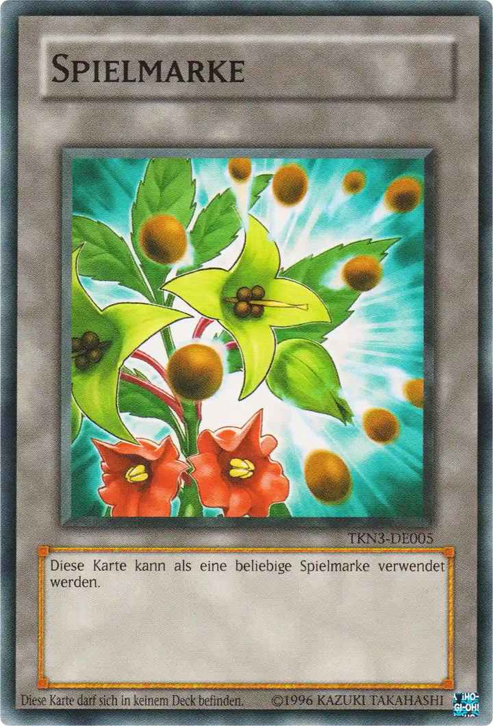 Finsterer Samen-Spielmarke Yu-Gi-Oh! Karte TKN3-DE005 Common