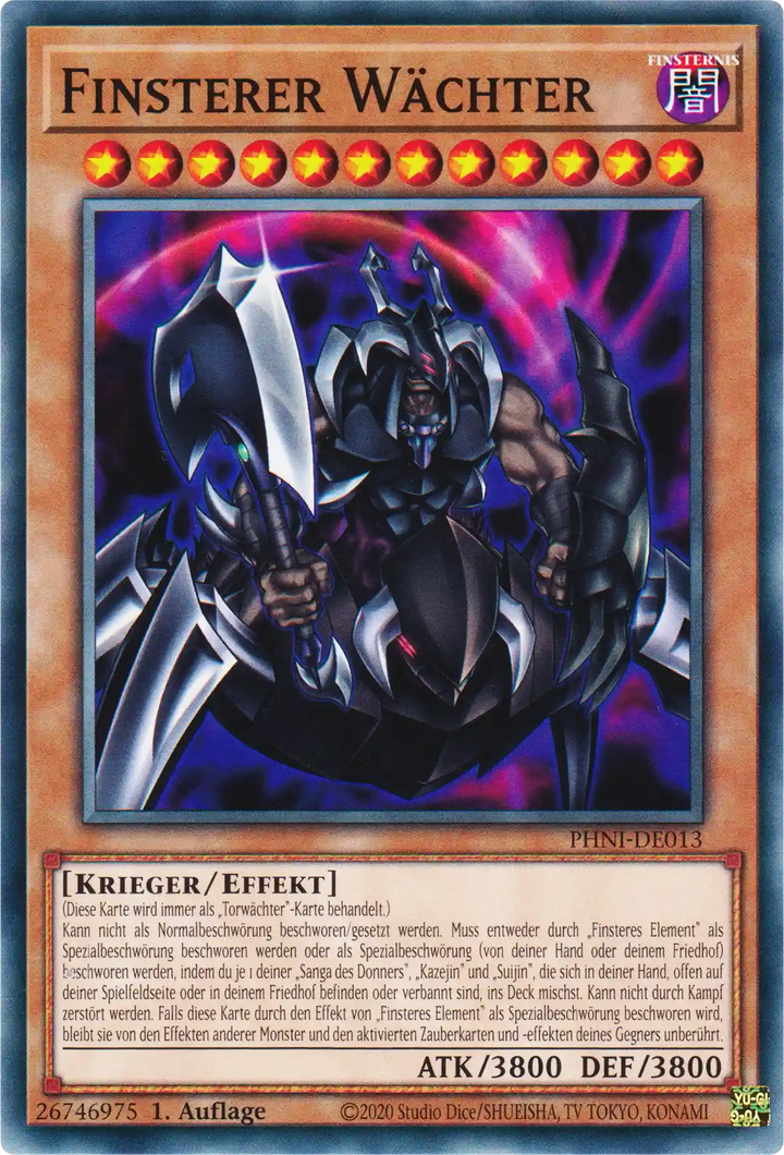 Finsterer Wächter Yu-Gi-Oh! Karte PHNI-DE013 Common