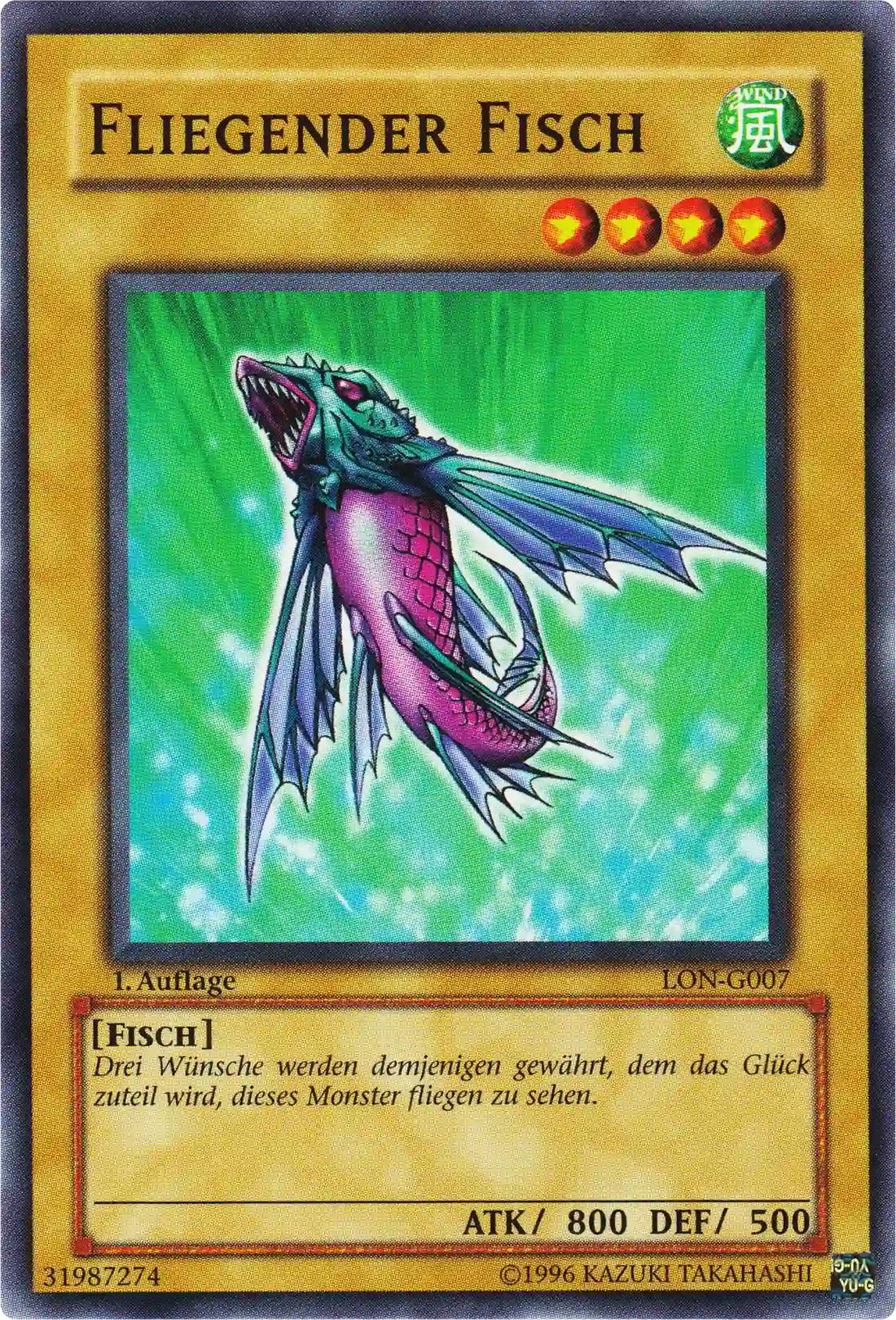 Fliegender Fisch Yu-Gi-Oh! Karte LON-G007 Common