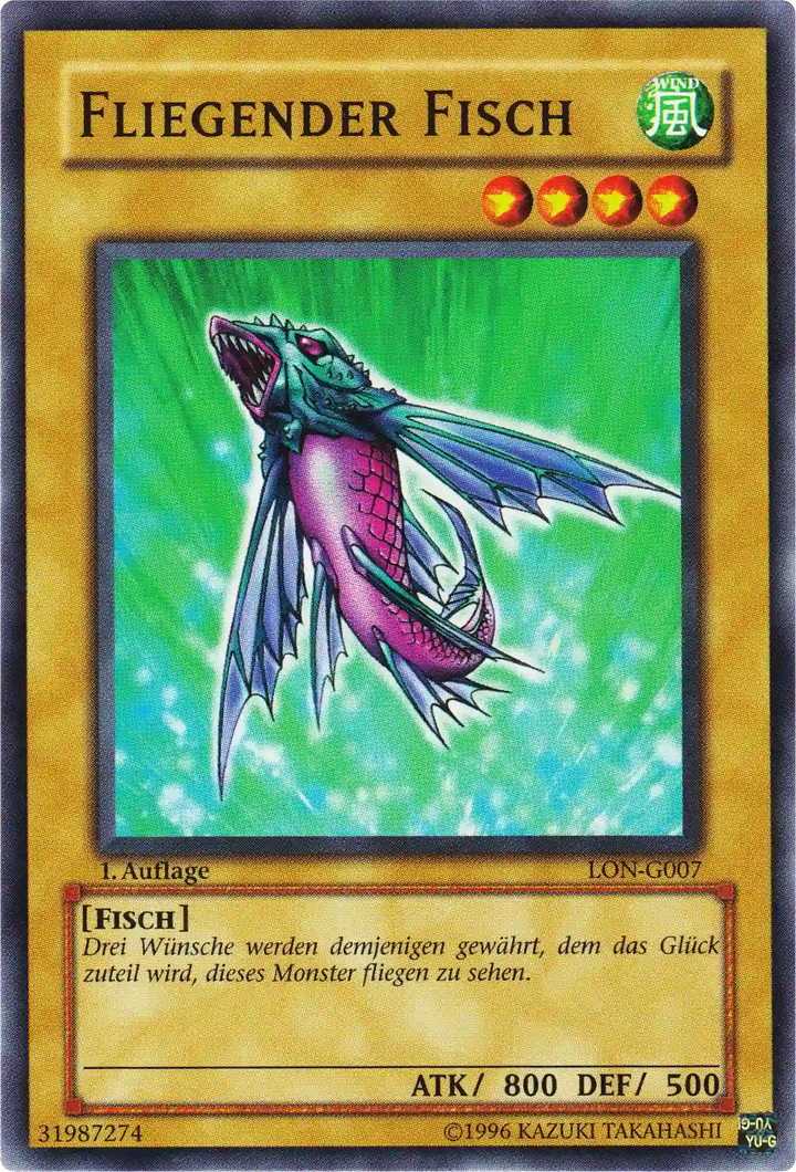 Fliegender Fisch Yu-Gi-Oh! Karte LON-G007 Common