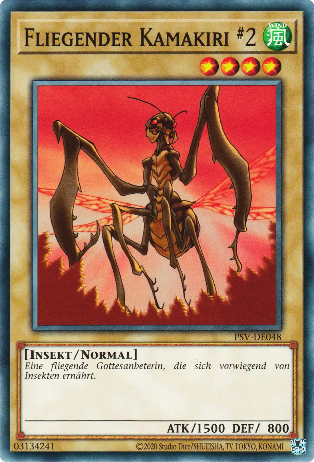 Fliegender Kamakiri #2 Yu-Gi-Oh! Karte PSV-DE048 Common