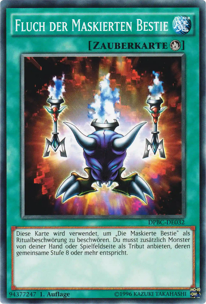 Fluch der Maskierten Bestie Yu-Gi-Oh! Karte DPBC-DE032 Common
