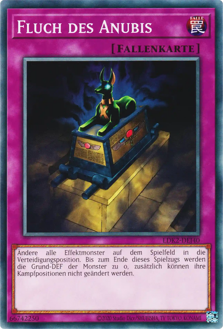Fluch des Anubis Yu-Gi-Oh! Karte LDK2-DEJ40 Common