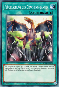 Flügelschlag des Drachengiganten Yu-Gi-Oh! Karte SDBE-DE023 Common