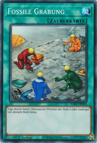Fossile Grabung Yu-Gi-Oh! Karte RA01-DE053 Super Rare