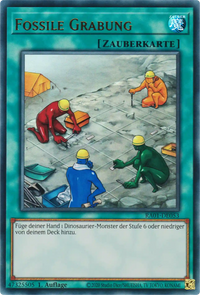 Fossile Grabung Yu-Gi-Oh! Karte RA01-DE053 Ultra Rare