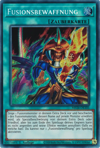 Fusionsbewaffnung Yu-Gi-Oh! Karte MP24-DE105 Secret Rare