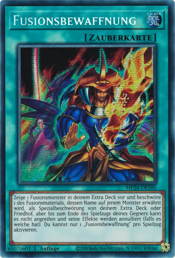 Fusionsbewaffnung Yu-Gi-Oh! Karte MP24-DE105 Secret Rare