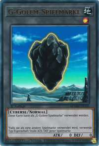 G-Golem-Spielmarke Yu-Gi-Oh! Karte MAMA-DE103 Ultra Rare