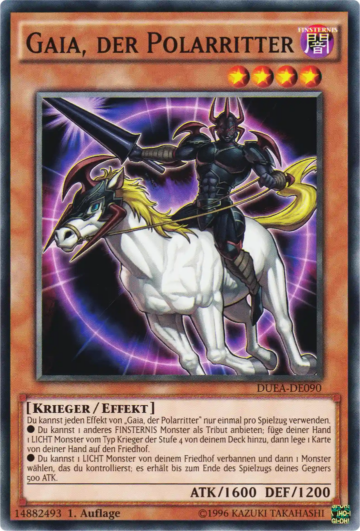 Gaia, der Polarritter Yu-Gi-Oh! Karte DUEA-DE090 Common