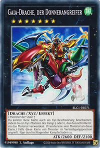 Gaia-Drache, der Donnerangreifer Yu-Gi-Oh! Karte BLC1-DE071 Common