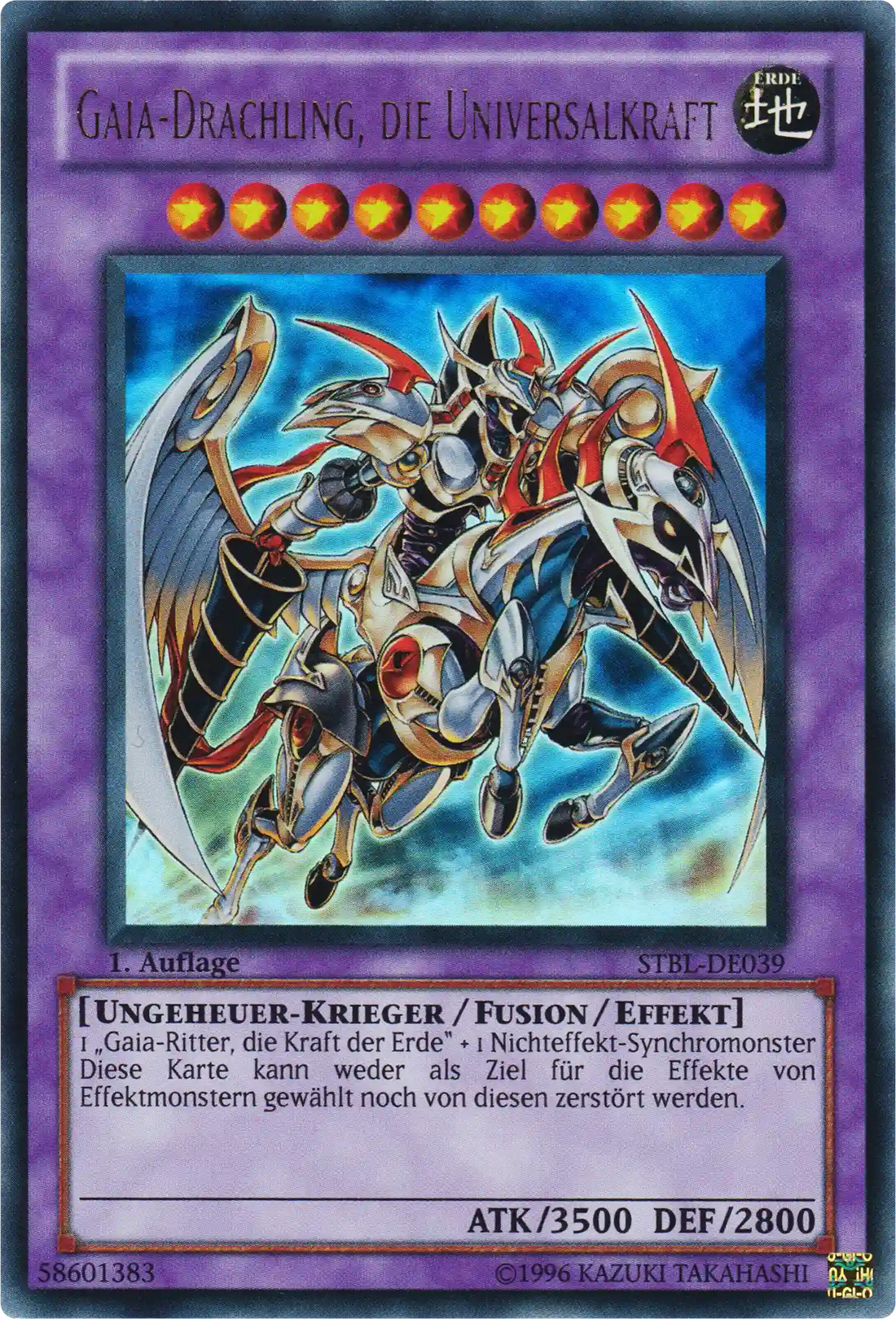 Gaia-Drachling, die Universalkraft Yu-Gi-Oh! Karte STBL-DE039 Ultra Rare