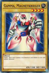 Gamma, Magnetkrieger Yu-Gi-Oh! Karte YGLD-DEB13 Common