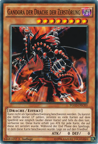 Gandora der Drache der Zerstörung Yu-Gi-Oh! Karte YGLD-DEC03 Common
