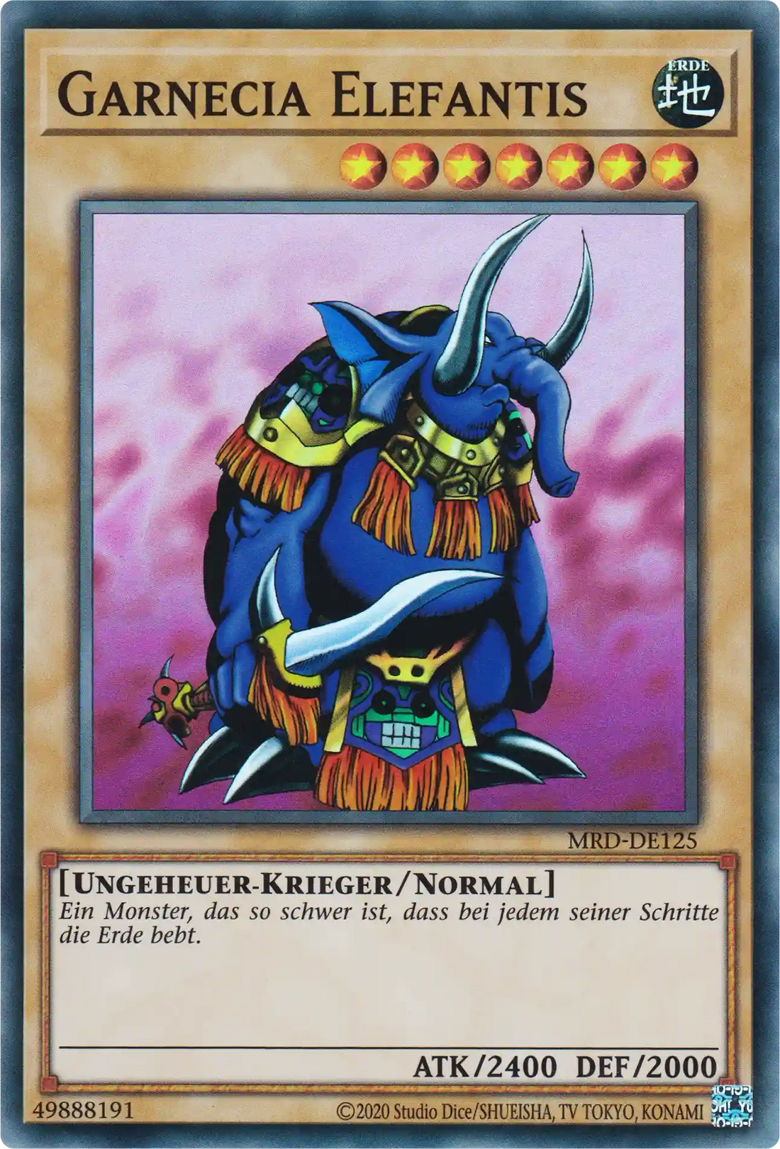 Garnecia Elefantis Yu-Gi-Oh! Karte MRD-DE125 Super Rare
