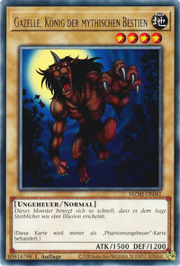 Gazelle, König der mythischen Bestien Yu-Gi-Oh! Karte MZMI-DE041 Rare