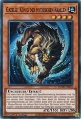 Gazelle, König der mythischen Krallen Yu-Gi-Oh! Karte DUNE-DE003 Super Rare