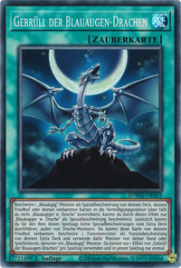 Gebrüll der Blauaugen-Drachen Yu-Gi-Oh! Karte SDWD-DE019 Super Rare