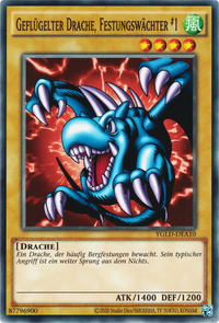 Geflügelter Drache, Festungswächter #1 Yu-Gi-Oh! Karte YGLD-DEA10 Common