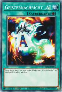 Geisternachricht „A“ Yu-Gi-Oh! Karte LDS3-DE014 Common