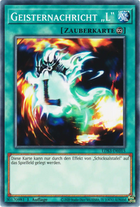 Geisternachricht „L“ Yu-Gi-Oh! Karte LDS3-DE015 Common