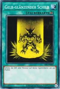 Gelb-glänzender Schild Yu-Gi-Oh! Karte IOC-DE037 Common
