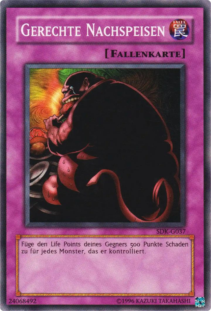 Gerechte Nachspeisen Yu-Gi-Oh! Karte SDK-G037 Common