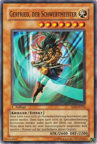 Gerfried, der Schwertmeister Yu-Gi-Oh! Karte SD5-DE016 Common