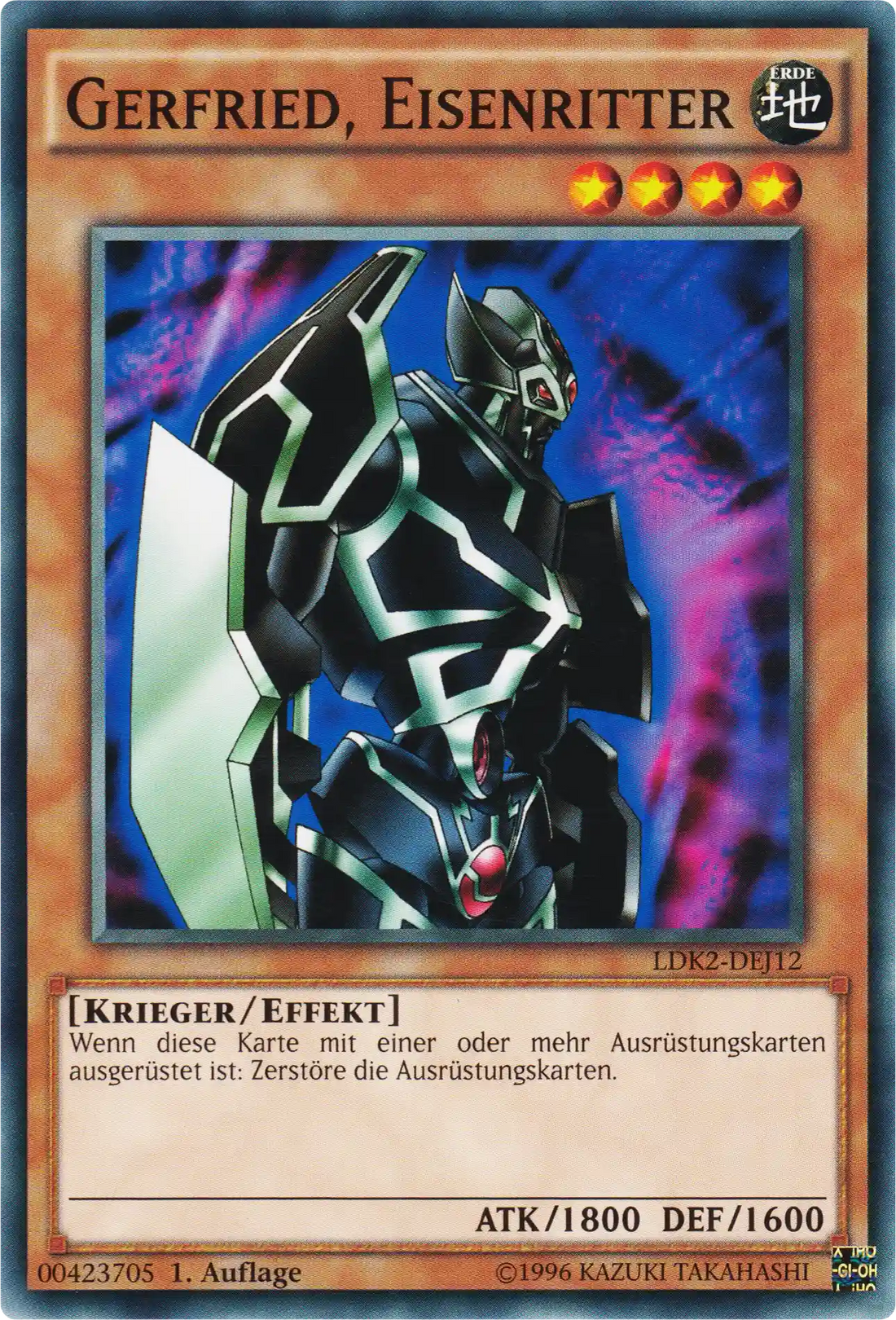 Gerfried, Eisenritter Yu-Gi-Oh! Karte LDK2-DEJ12 Common