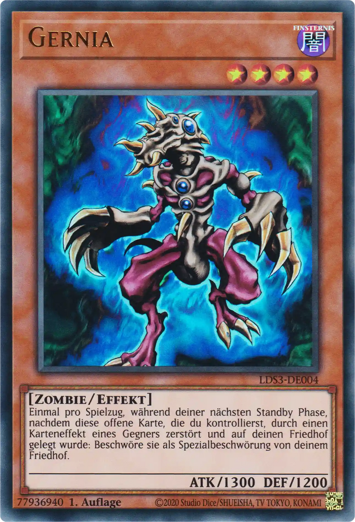 Gernia Yu-Gi-Oh! Karte LDS3-DE004 Ultra Rare