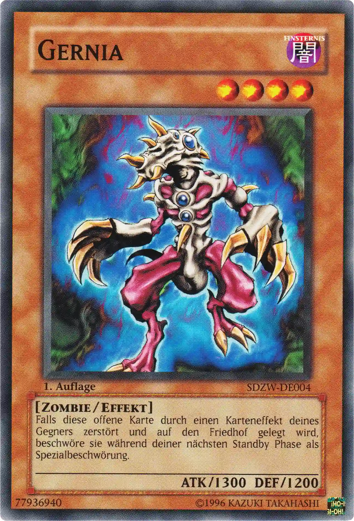 Gernia Yu-Gi-Oh! Karte SDZW-DE004 Common