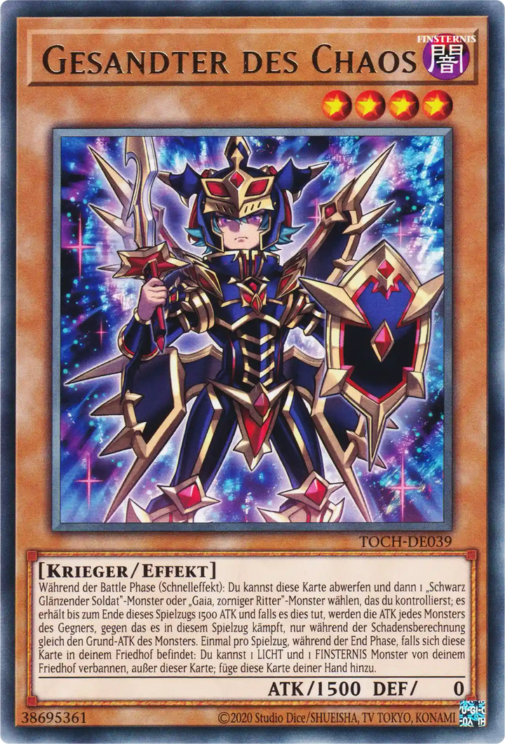 Gesandter des Chaos Yu-Gi-Oh! Karte TOCH-DE039 Rare