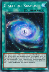Gesetz des Kosmos Yu-Gi-Oh! Karte LED7-DE035 Super Rare