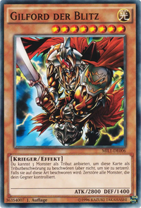 Gilford der Blitz Yu-Gi-Oh! Karte MIL1-DE006 Common