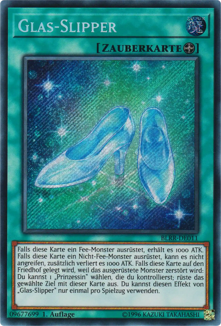 Glas-Slipper Yu-Gi-Oh! Karte BLRR-DE011 Secret Rare