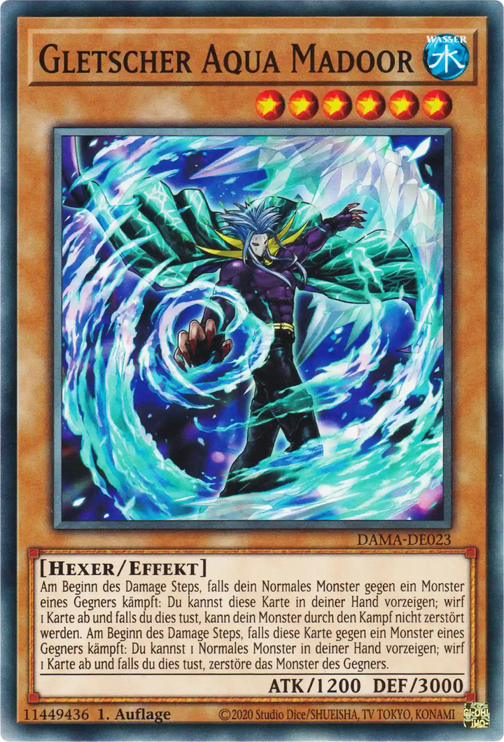 Gletscher Aqua Madoor Yu-Gi-Oh! Karte DAMA-DE023 Common