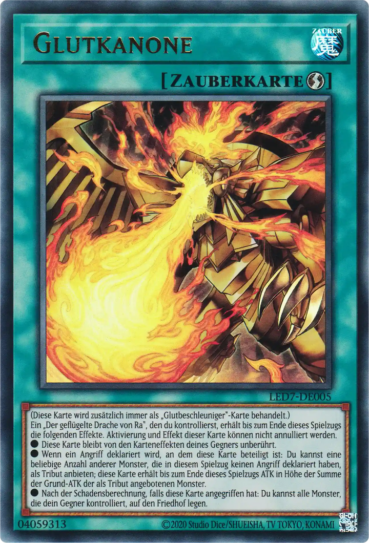Glutkanone Yu-Gi-Oh! Karte LED7-DE005 Ultra Rare
