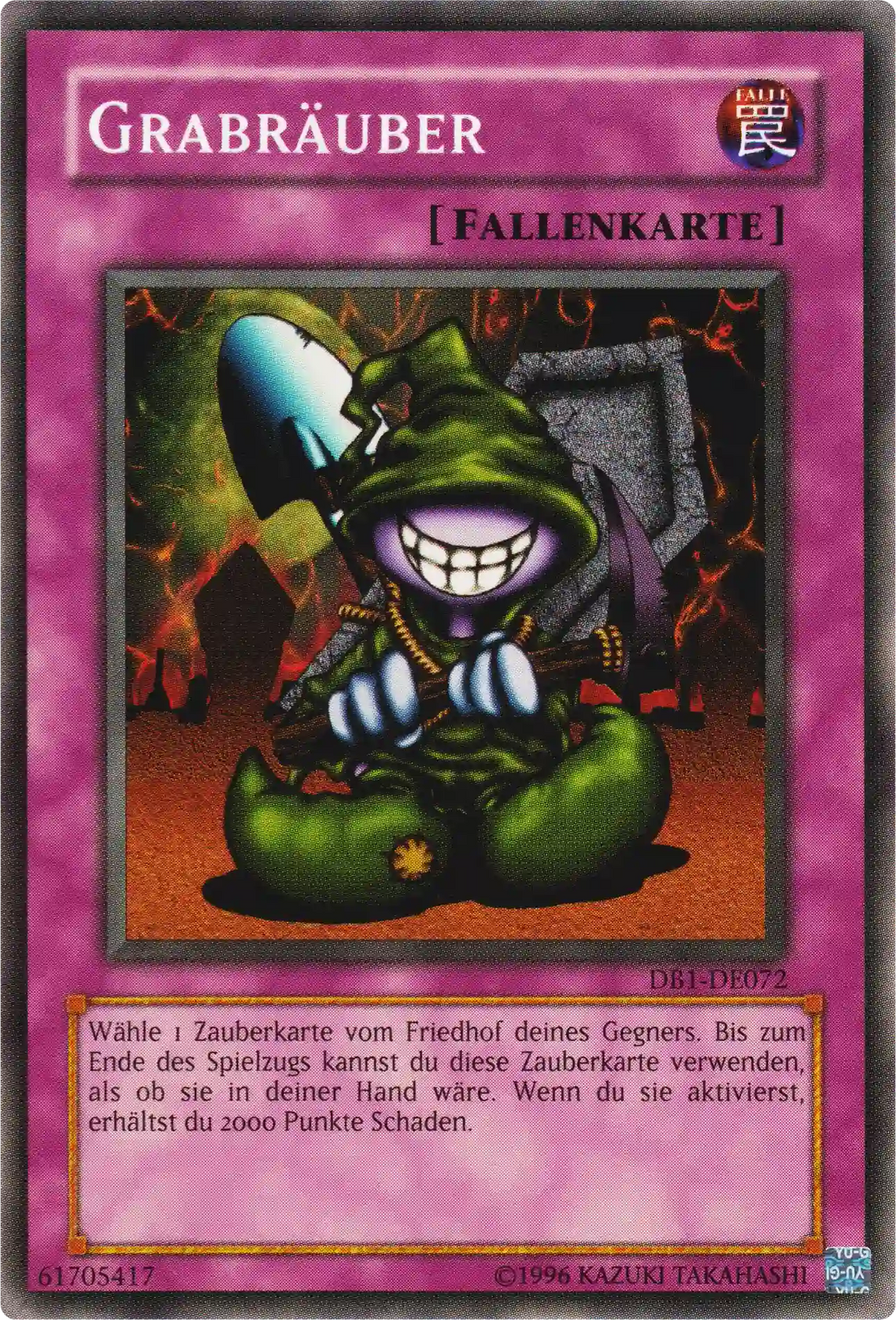 Grabräuber Yu-Gi-Oh! Karte DB1-DE072 Common
