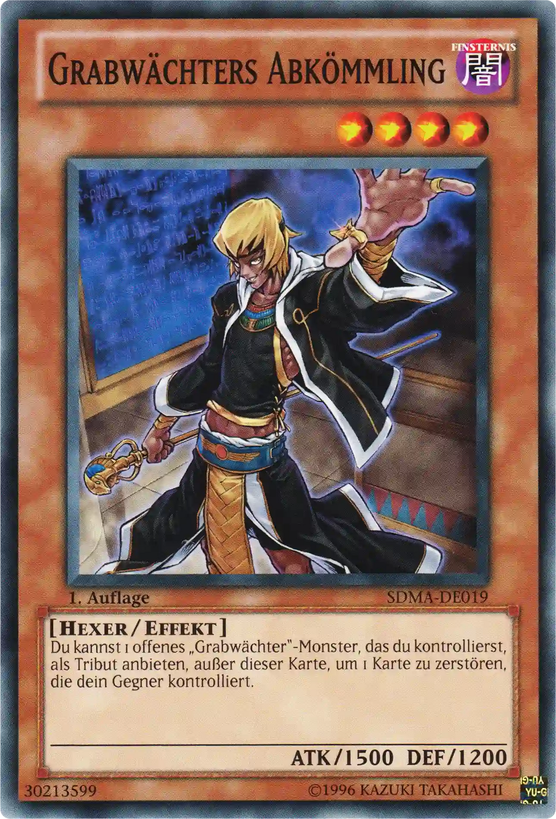 Grabwächters Abkömmling Yu-Gi-Oh! Karte SDMA-DE019 Common