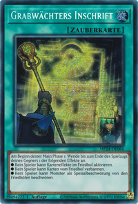 Grabwächters Inschrift Yu-Gi-Oh! Karte MP24-DE064 Secret Rare
