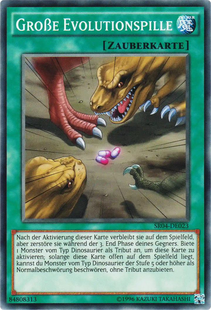 Große Evolutionspille Yu-Gi-Oh! Karte SR04-DE023 Common