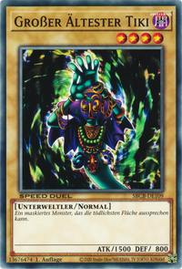 Großer Ältester Tiki Yu-Gi-Oh! Karte SBCB-DE109 Common