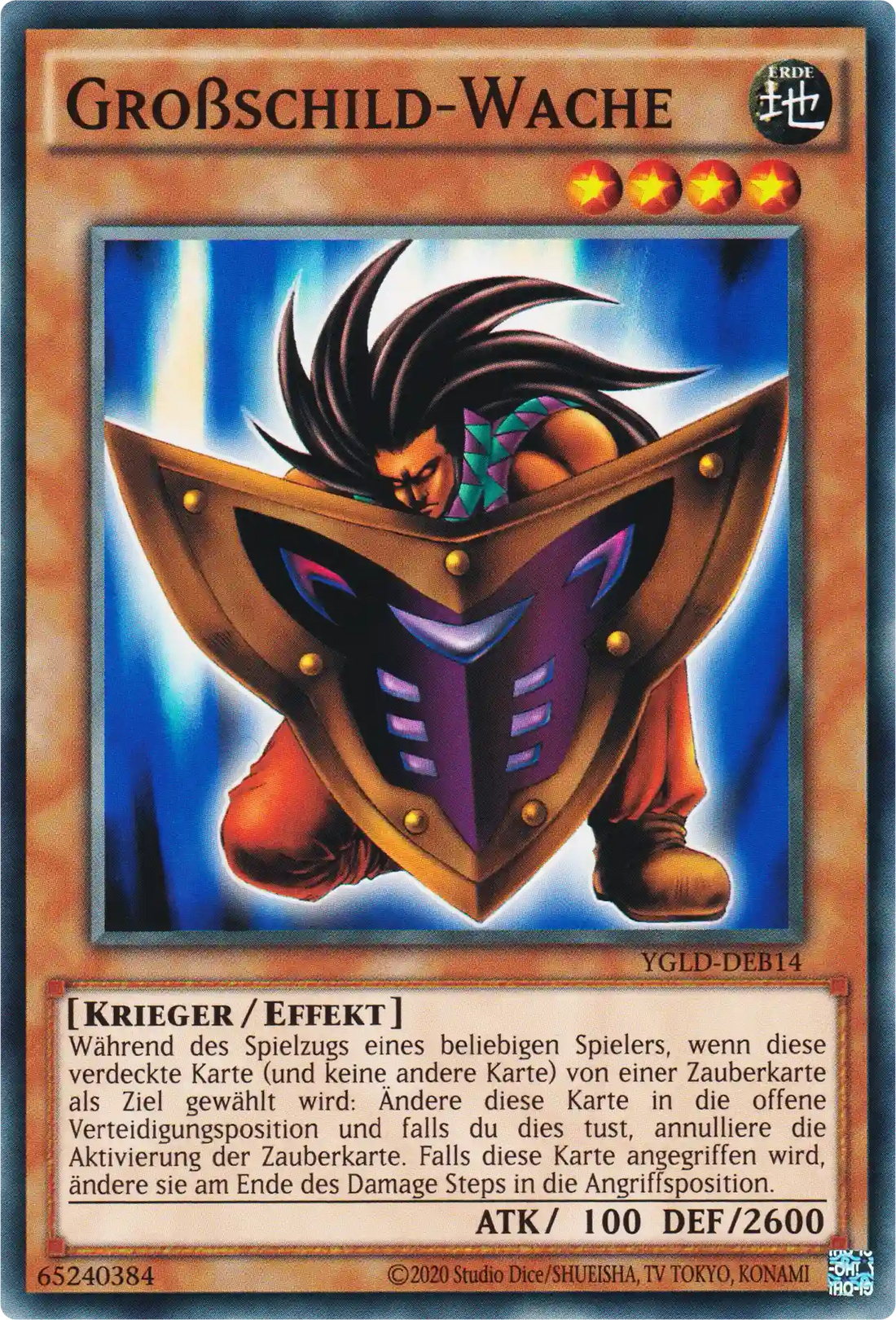 Großschild-Wache Yu-Gi-Oh! Karte YGLD-DEB14 Common