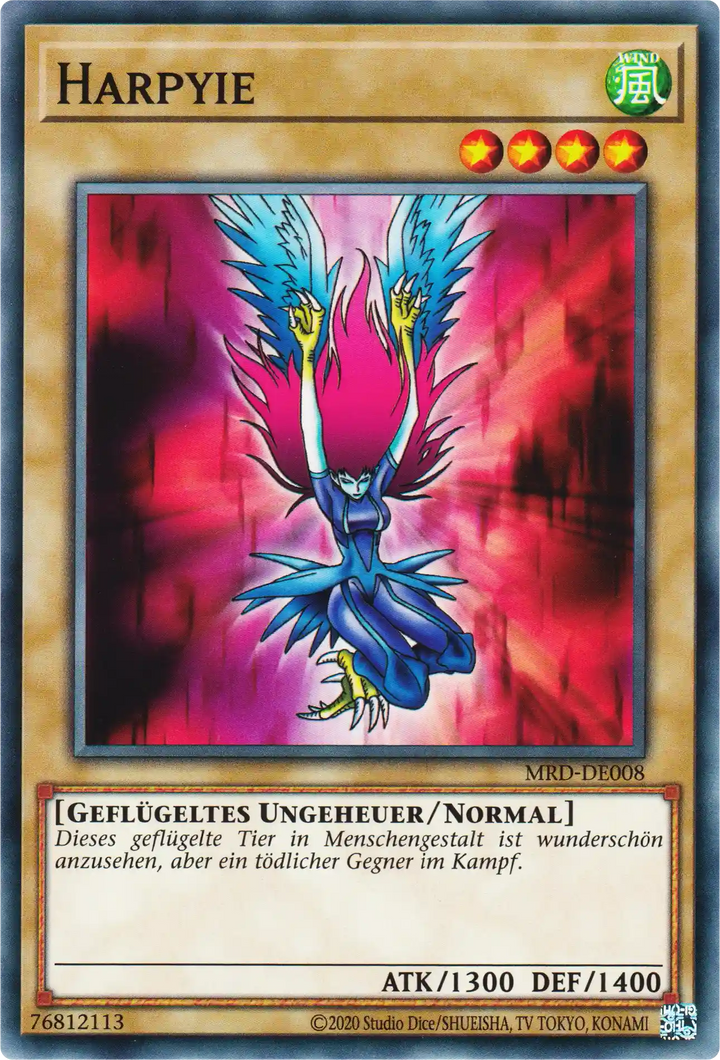 Harpyie Yu-Gi-Oh! Karte MRD-DE008 Common