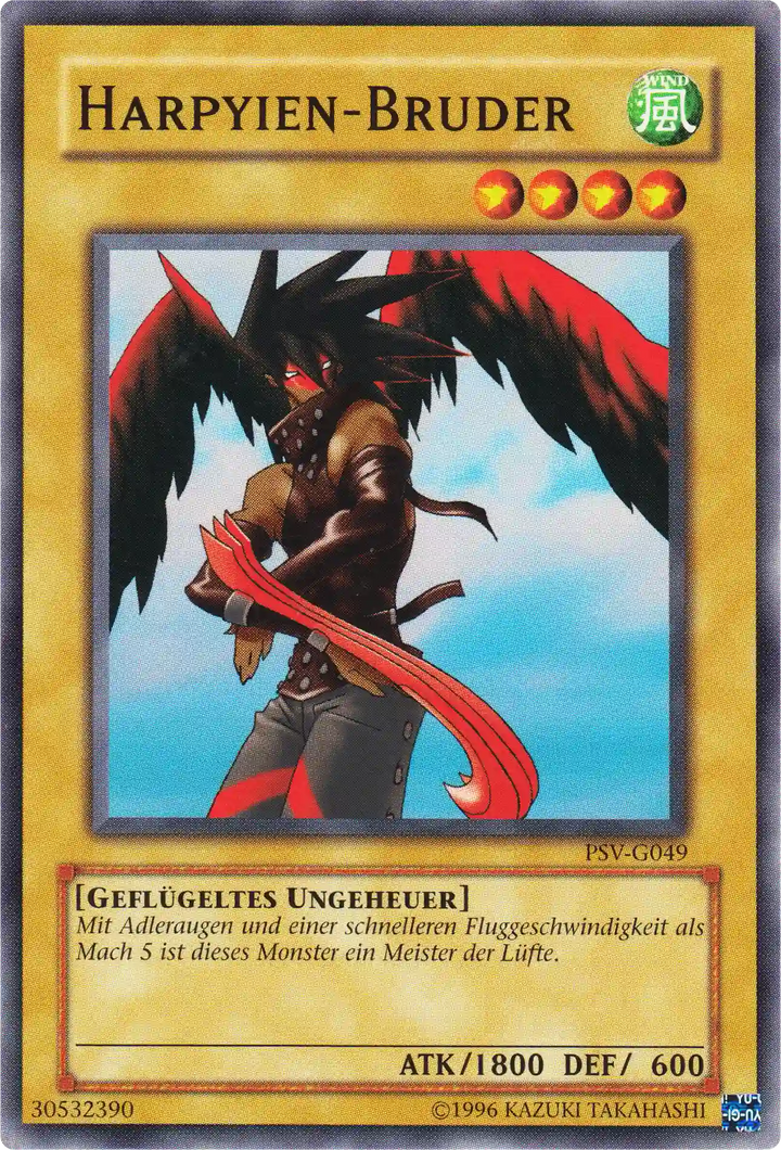 Harpyien-Bruder Yu-Gi-Oh! Karte PSV-DE049 Common