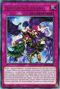 Harpyien-Eleganz Yu-Gi-Oh! Karte LED4-DE005 Rare