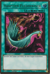 Harpyien-Flederwisch Yu-Gi-Oh! Karte MAGO-DE042 Premium Gold Rare