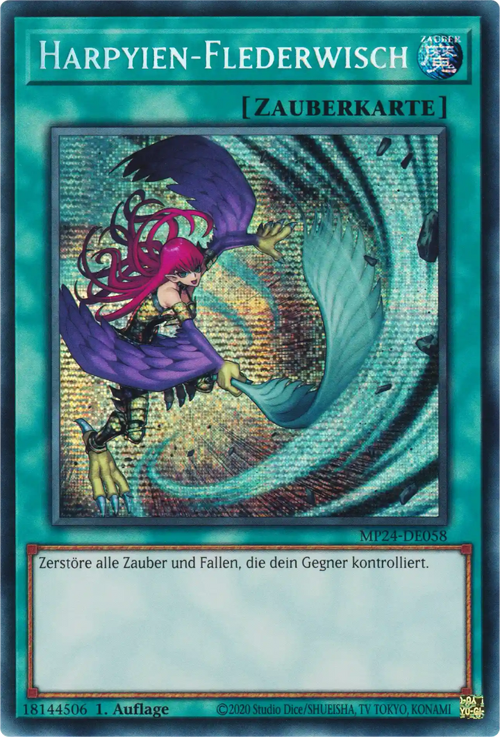 Harpyien-Flederwisch Yu-Gi-Oh! Karte MP24-DE058 Secret Rare