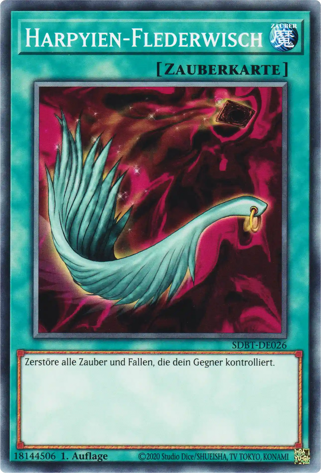Harpyien-Flederwisch Yu-Gi-Oh! Karte SDBT-DE026 Common